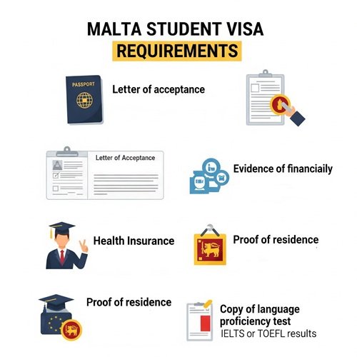 Malta Student Visa Requirements for Sri Lankan Students