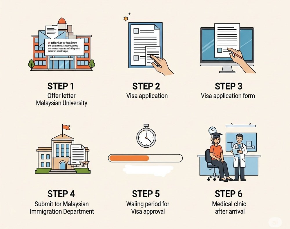 Step-by-Step Malaysia Student Visa Process