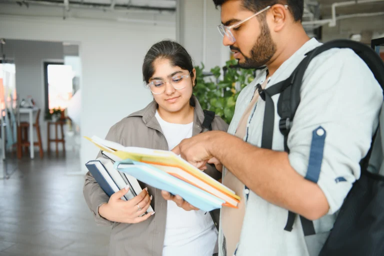 Student receiving a passport with an approved visa